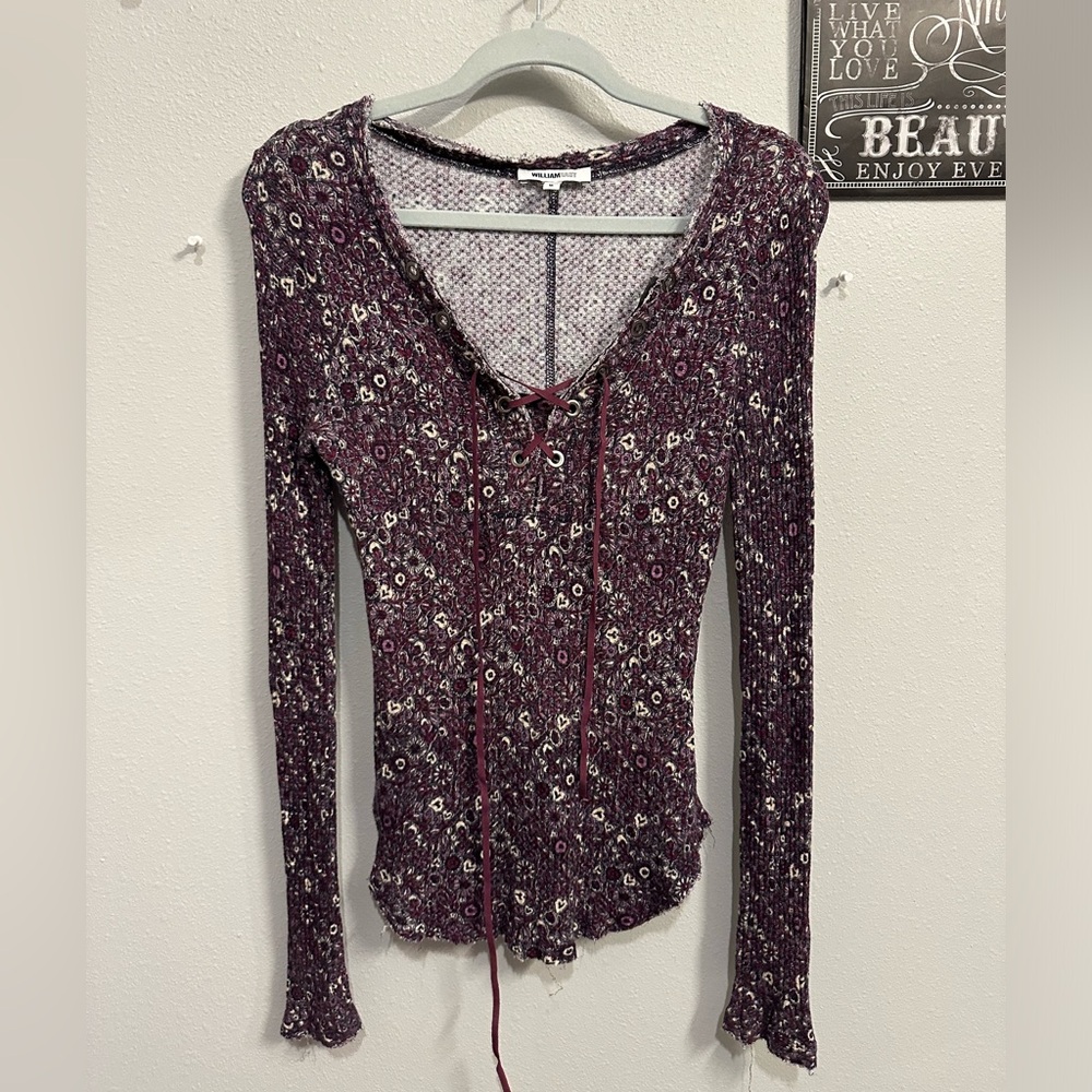 Purple Floral Shirt